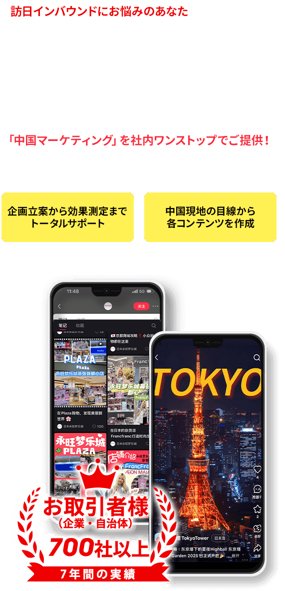 訪日インバウンドにお悩みのあなた
SNS戦略で訪日外国人に向けた施策 デジタル化とモバイルファーストに向けて社内ワンストップでご提供！